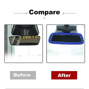 Bling Crystal Blue Rear View Mirror Cover for Tesla Model S, 3, X, & Y