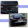 Tesla Model 3 Modified Decorative Rear Trunk Lid Tail Gate Streamer Trim Stainless Steel, Carbon Fiber Pattern [ 1 Piece ]