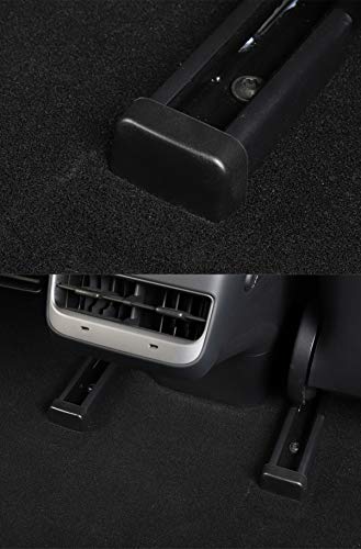 Anti-Kick Soft Rubber Plugs for Rear Seat Slide Rails for Tesla Model 3 & Model Y