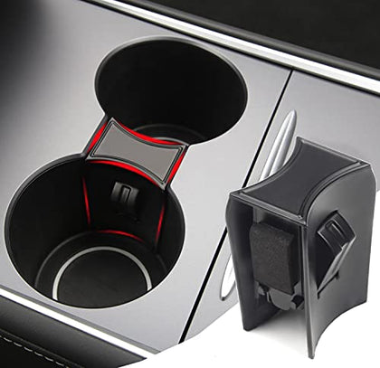 2021-2022+ Tesla Model 3 & Model Y Cupholder Divider (Matte Black)