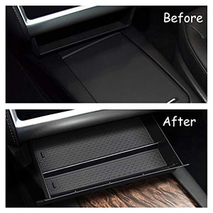 Tesla Model S/Model X Cubby Drawer,Center Console Organizer Storage Box for Tesla Model S/Model X (2012-2019 2020 2021)