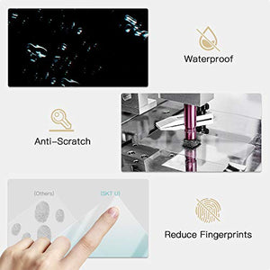 TPU Screen Protector for 2020 2021 Porsche Taycan Display High Clarity Anti-Glare Touch Plastic Crystal Clear Protective Film (Backseat AC Screen)