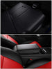 Seat Cover Fit for Tesla Model Y 2020 2021 Airbag Compatible Synthetic Leather Car Seat Cushion Protector All Weather Water-Proof Customized (Black & Red)