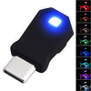 Mini USB C LED Night Lamp 8 Color RGB Atmosphere Lamp USB Type C Ambient Light Car Interior LED Lighting Replacement Compatible with Tesla Model Y Model 3 USB-C Backseat Ports