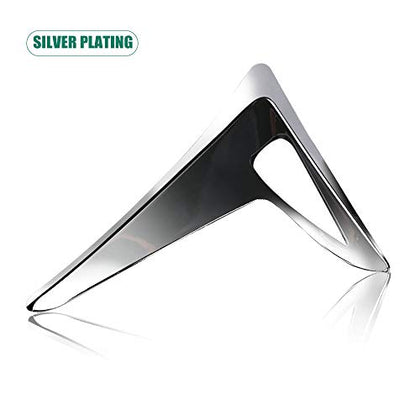 Tesla Model 3 Y X S Side Camera Protection Cover Car Side Camera Decoration Trim fit for Tesla Model 3 Accessories 2017-2022 (2PCS of Set Silver)