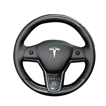 Lenkradblende im Kohlefaser-Stil für Tesla Model Y 2020-2023