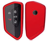 Soft TPU Key Fob Cover Case fit for VW ID4 ID3 MK8 Golf GTI Skoda Octavia Remote Keyless Entry Key Fob(Red)