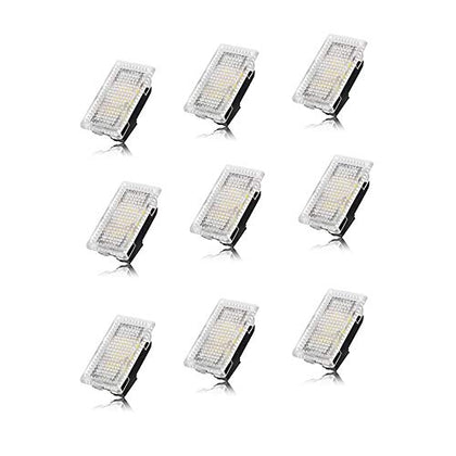 Tesla Interior LED Lights Bulbs Kit, Ultra-bright Easy-Plug with Prying Tool Tesla Model Accessories Replacement Lights Fit for Tesla Model 3 Model S Model X Model Y (9 Packs White)