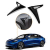 Fit Tesla Model 3 Side Camera Protection Cover Car Side Camera Decoration Trim for Tesla Model 3 Accessories 2017-2021 (Black)