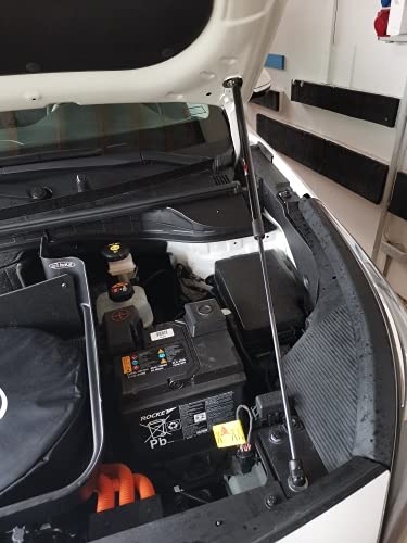 Lift Supports for Kia Niro (DE) e-Niro EV 2016-2021 Front Bonnet Hood Modify Carbon Fiber Gas Charged Shock Dampers Spring Struts Bar (2 PCS) (Blue carbon fiber)