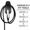 Tesla Charging Cable Organizer, Wall Mount Connector Holder, Charger Cable Holder Adapter with Chassis Bracket, Compatible with Model 3/S/Y/X