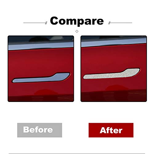 Bling Crystal Rhinestone Door Handle Cover Trim Protector Sticker Decal Accessory for Tesla 3/Y