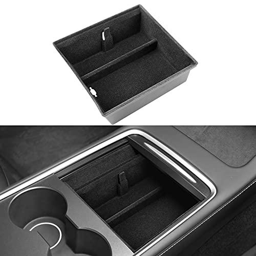 2021-2022+ Tesla Model Y & Model 3 Center Console Organizer Tray with Sunglass Holder for Refreshed Console