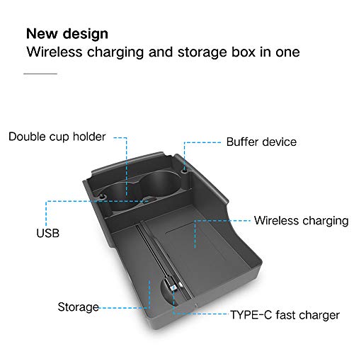 Wireless Phone Charging Pad for Model S & X 2016-2019