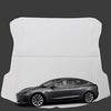 Microfiber Leather Trunk mat for Tesla Model 3 2017-2019 (White)