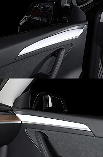 White ABS Door Panel Strip for 2021 Tesla Model 3 & Y