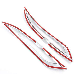 Tesla Model 3 2018-2019 Chrome Rear Fog Lights Lamp Cover Trim 2-pc