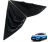 Mustang Mach E Quarter Side Window Scoop Louvers Cover Window Visor Cover ABS (Carbon Fiber)