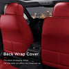 Car Seat Cover Fit for Audi Q2 Q3 Q5 Q7 TT R8 RS e-tron Faux Leather Front Rear 5-seat Covers Non-Slip Waterproof Deluxe Edition (Red)