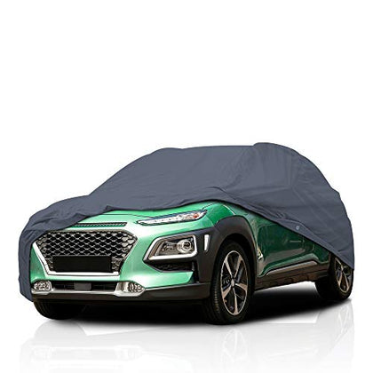 5 Layer Car Cover for Chevrolet Chevy Bolt EV 2019-2021 Hatchback 4-Door Semi Custom Fit Full Coverage Pollution, Dust, Sun, Snow, Rain, Hail All Weather Protection, Breathable