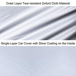 Car Cover Compatible with Kia Niro EV (e-Niro) SUV 2019-present, All Weather Waterproof Breathable Car Covers with Windproof Straps Dustproof Outdoor Car Tarpaulin with Reflective Strips