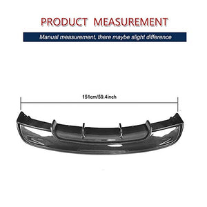 Carbon Fiber Rear Diffuser Fits for Tesla Model S 60 60D 70 70D 85 85D 90 90D 100D Sedan 2016-2019 Bumper Cover Lower Lip Spoiler Valance Protector Body Kits Factory Outlet