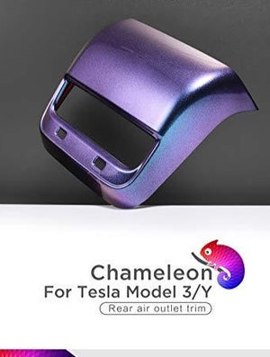 Starry Sky Chameleon Series Rear Air Vent Console Cover for 2017-2020 Tesla Model 3 & Y