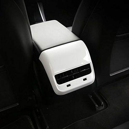 Rear Air Conditioning Vent Frame Cover Trim for Tesla Model 3 Car Interior Decoration White