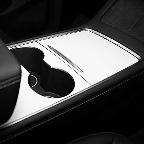 2021-2023 Tesla Model Y Model 3 Center Console Wrap Cover Kit ABS Plastic (New Console White)