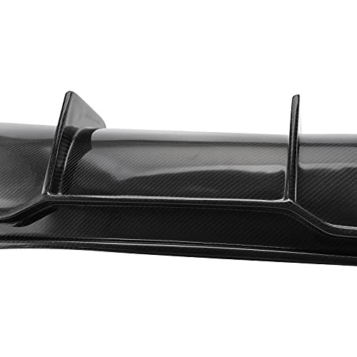 3 V Style Real Carbon Fiber Rear Bumper Diffuser Lip Spoiler for 2017-2022 Tesla Model 3