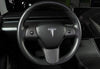 Steering Wheel Frame/Trim for 2017-2022 Tesla Model 3 & Y (Matte Carbon Fiber Pattern)