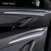 Matte Gray Door Panel Covers for Tesla Model 3 & Y (2 Pieces)
