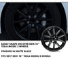 18-Inch Hub Caps fits 2017-2022 Tesla Model 3, Replacement Wheel Covers (Set of 4) (Matte Black)