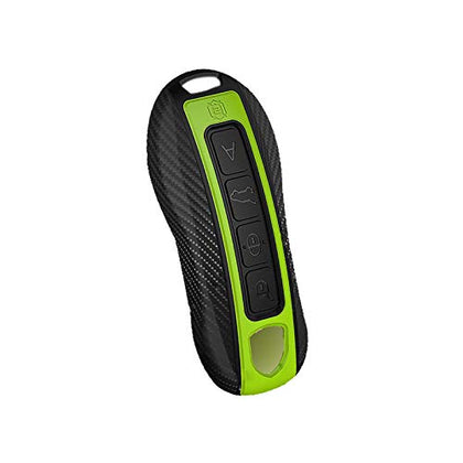 Waterproof Key Fob Case Cover Remote Protector with Keychain for Porsche Panamera 2017+ / Cayenne 2018+ /911 Carrera 2020+ or Taycan Models