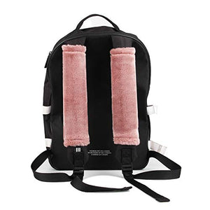 Soft Faux Sheepskin Seat Belt Shoulder Pad for a More Comfortable Driving, Compatible with Adults Youth Kids - Car, Truck, SUV, Airplane,Carmera Backpack Straps 2 Packs Camel