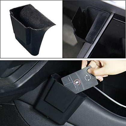 Tesla Center Console Organizer for Tesla Model 3 Model Y Driver Seat Side Gap Organizer Pocket Tray Storage Box Tesla Model 3 Model Y Accessories (Flocked)