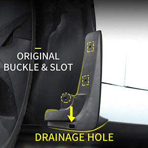 Mud Flaps/Splash Guards for 2016-2021 Tesla Model X Front and Rear 4-PC