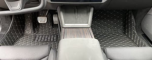 Custom Fit All Weather Heavy Duty Full Coverage Floor Mats [Front and Rear] for 2021-2022 Tesla Model S (Refreshed Model with Yoke Steering) - Black Single Layer