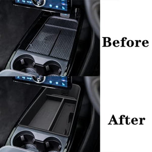 Mustang Mach E ABS Wireless Charging Center Console Organizer Tray Compatible with Mustang Mach-E 2021-2022