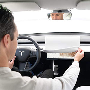 Tesla Model 3 & Model Y Screen Protection Cover - White Screen Cover