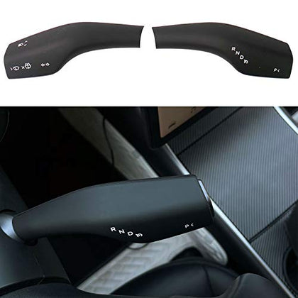 Tesla Model 3 Model Y Shift Lever Wrap Decoration ABS Plastic Cover Matte Black Tesla Model 3 Model Y Accessories
