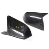 Real Carbon Fiber Horn Style Side Mirror Covers for Tesla Model Y (Gloss Carbon Fiber)