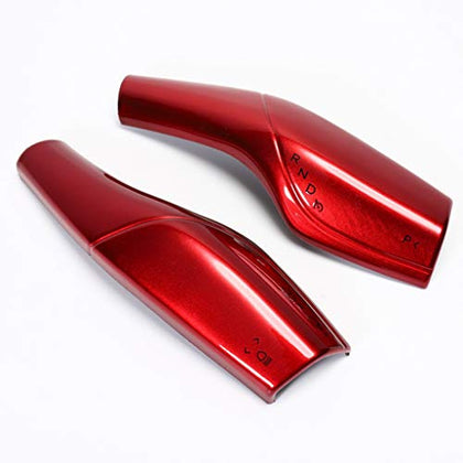 Tesla Model 3 Model Y Gear Shift Lever Cover Trim; Headlight Windshield Wiper Control Lever Trim; Steering Wheel Accessories ABS Plastic 2Pcs/Set