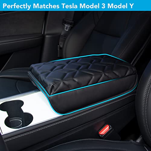 Armrest Cushion Cover with Hidden Storage Compartment for Tesla Model 3 & Y