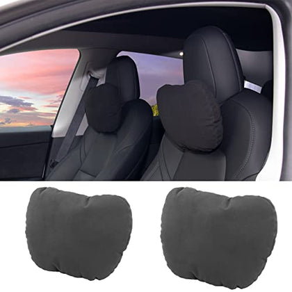 Super Soft Neck Support Headrest Pillows for Tesla Model 3 & Y (2 Pieces)