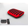 2PCS Aluminum Alloy Footrest Pedals Cover for 2018-2022+ Tesla Model 3 Model Y Anti-Slip Accelerator Brake Foot Pedal (Red)