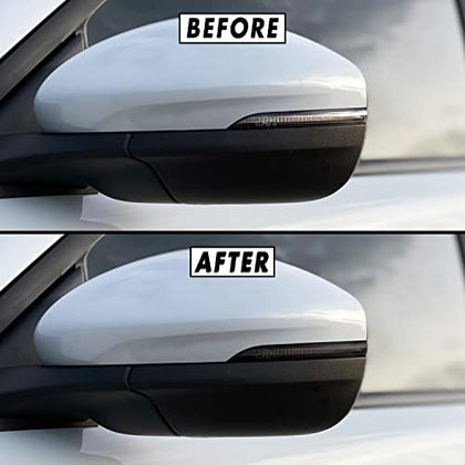 PreCut Vinyl Smoke Tint for 2021-2022 Ford Mustang Mach-E Side Mirror (3. Mirror Turn Signal, 35% Light Smoke)