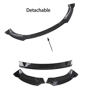 Front Bumper Lip for Tesla Model Y Accessories Carbon Fiber Style Spoiler Splitter Side Body Kit Trim Protection Car Exterior Accessory (Matte carbon fiber)