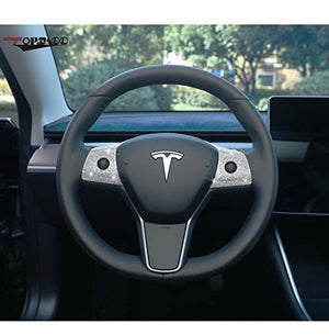 Steering Wheel Control Panel Crystal Bling Decal Decoration Cover Sticker Trim for Tesla model 3