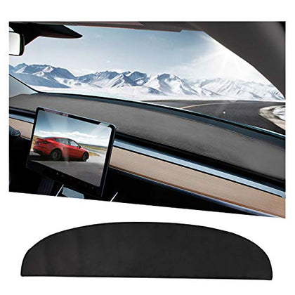 Durable Dashboard Cover for Tesla Model 3 & Y (Black)